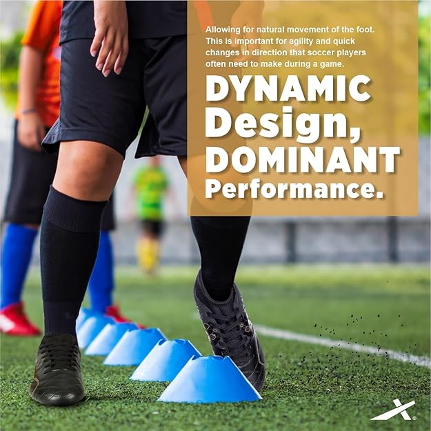 Vector X Men's Blaze Series Football Shoes with TPU/Synthetic Leather Upper|Comfortable Soccer Sports Shoe |Footwear Studs for Adult, Men & Boys | - Image 4